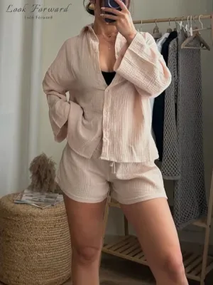 Lila - Casual Shirts & Shorts Set