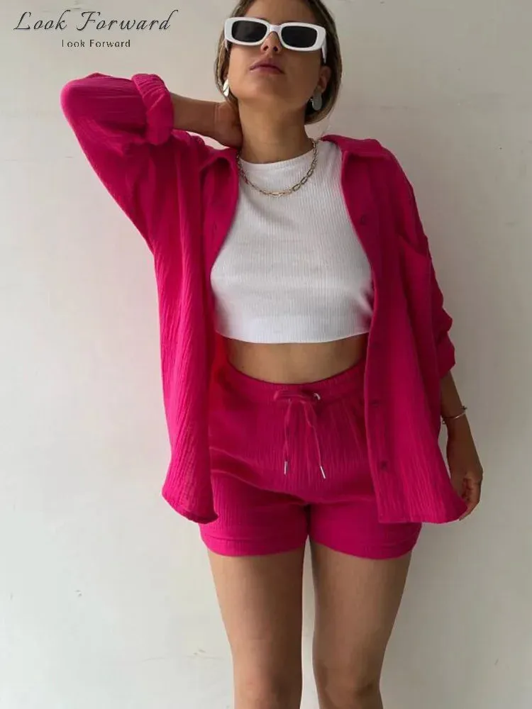 Lila - Casual Shirts & Shorts Set