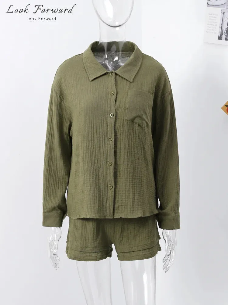 Lila - Casual Shirts & Shorts Set