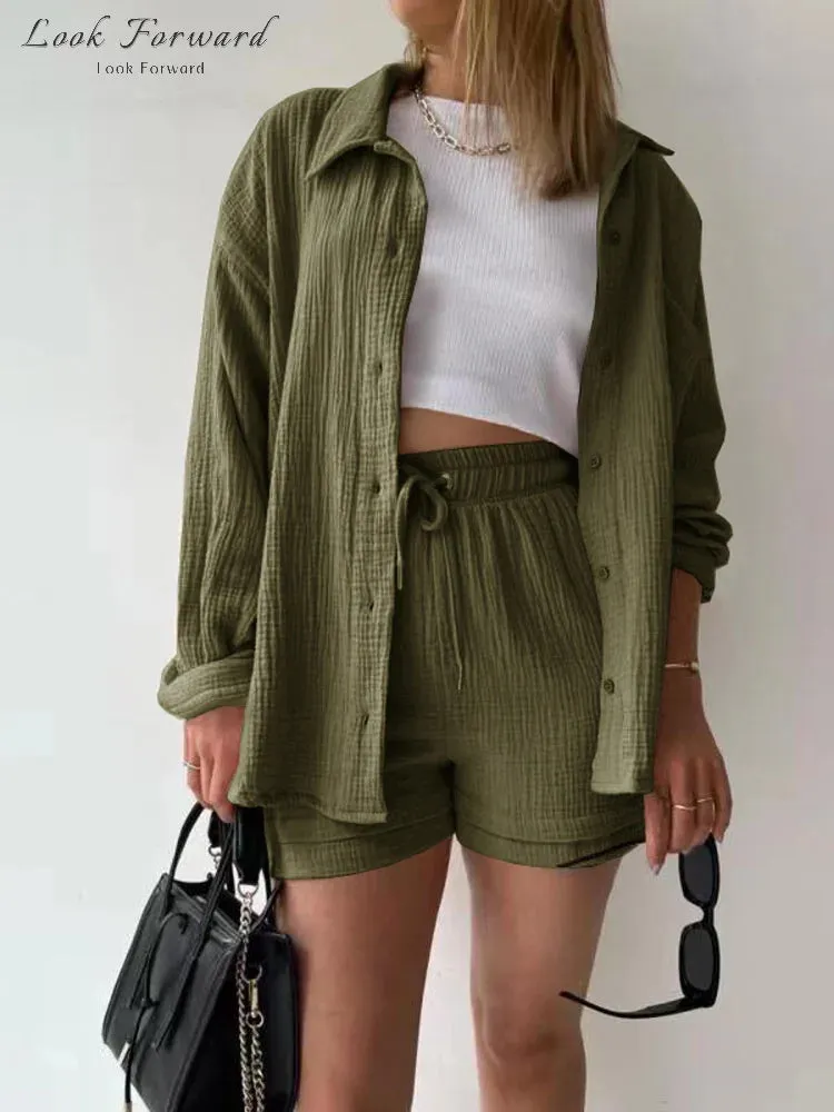 Lila - Casual Shirts & Shorts Set