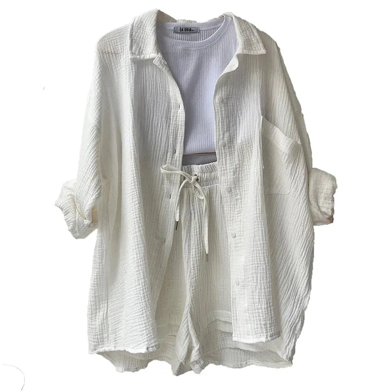 Lila - Casual Shirts & Shorts Set