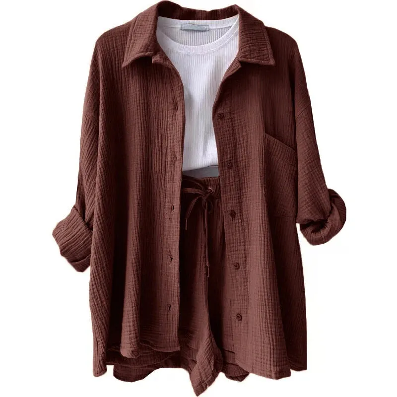 Lila - Casual Shirts & Shorts Set
