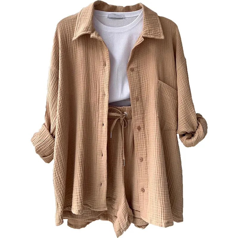 Lila - Casual Shirts & Shorts Set