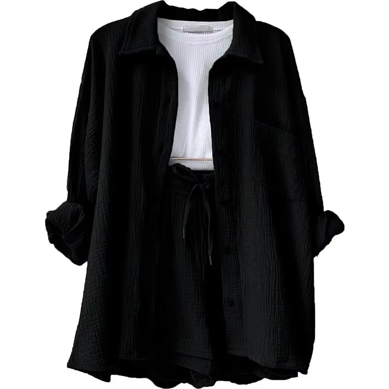 Lila - Casual Shirts & Shorts Set