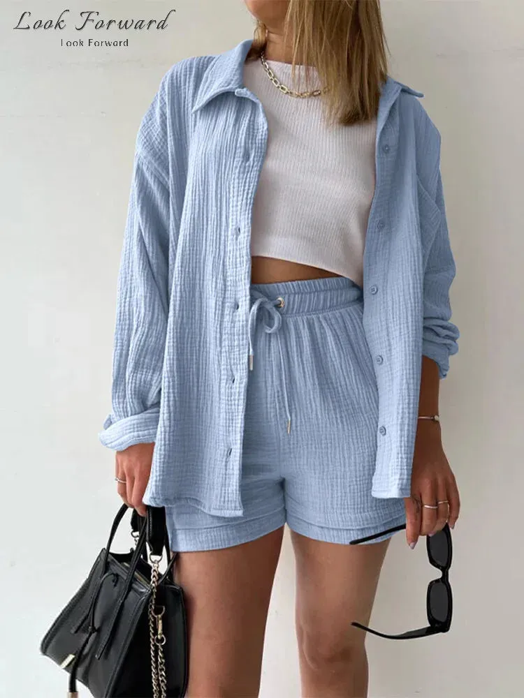 Lila - Casual Shirts & Shorts Set