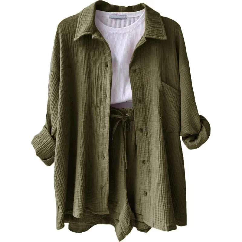 Lila - Casual Shirts & Shorts Set