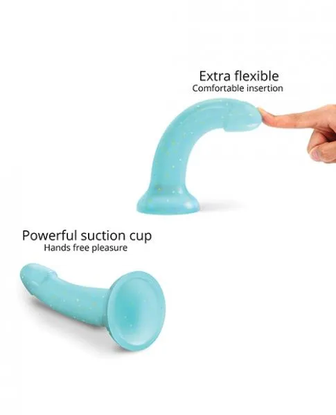 Love to Love Curved Suction Cup Dildolls Nightfall - Blue