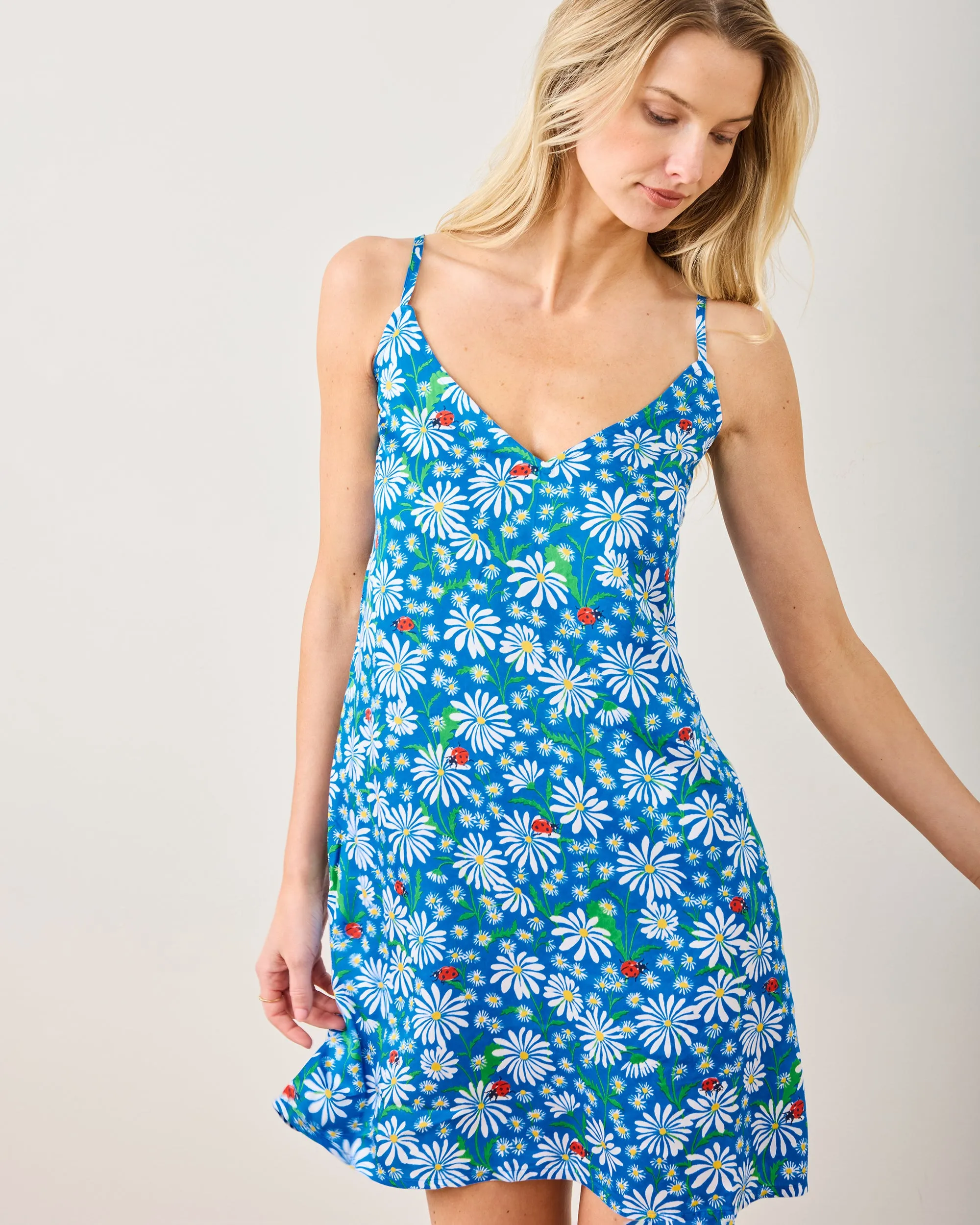 Lucky Daisy - Chic To Sleep Shortie - Deep Cobalt