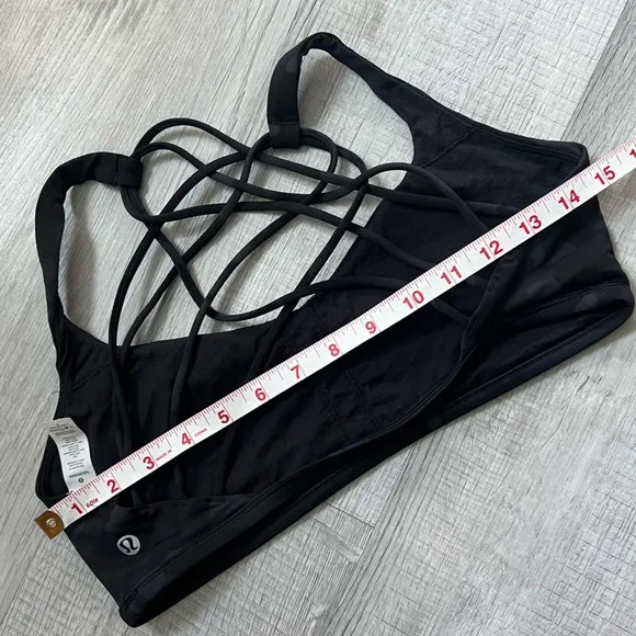 LULULEMON Free To Be Bra Wild Incognito Camo Multi Black Grey Size 10