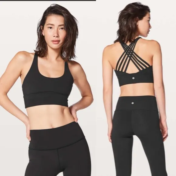 Lululemon Free To Be Moved Bra Women’s Size 4 Black