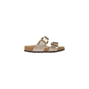 Metallic Gold Two Strap Sandal