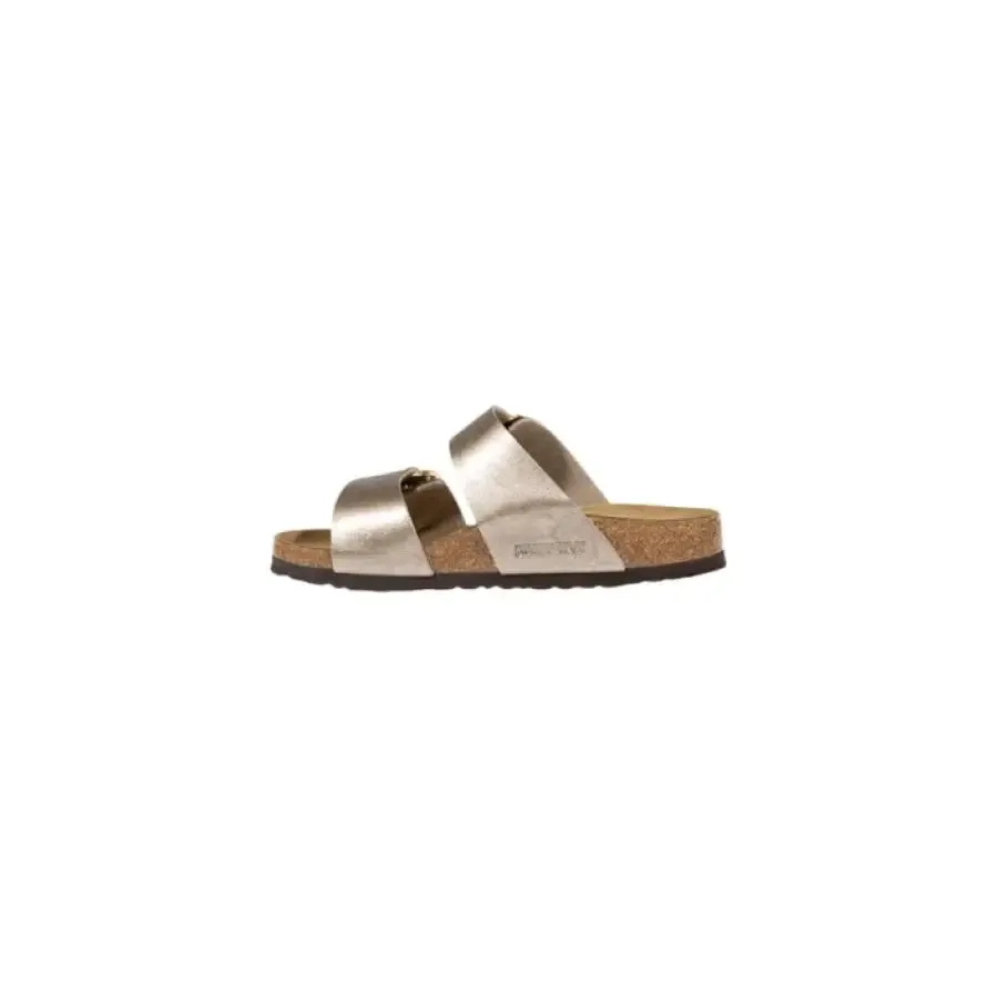 Metallic Gold Two Strap Sandal