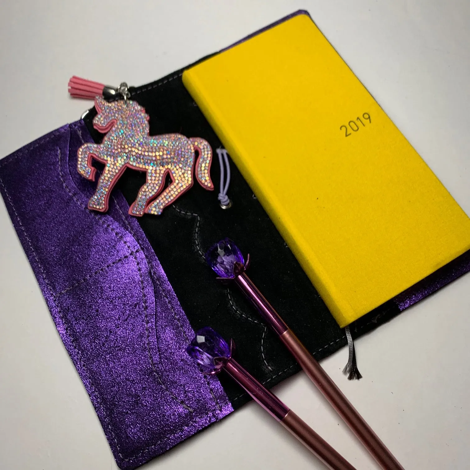 Metallic Purple Leather