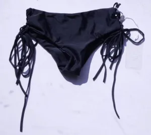 *Mikoh Womens Black Vaniuatu Side Lace Up Bottoms Size XS