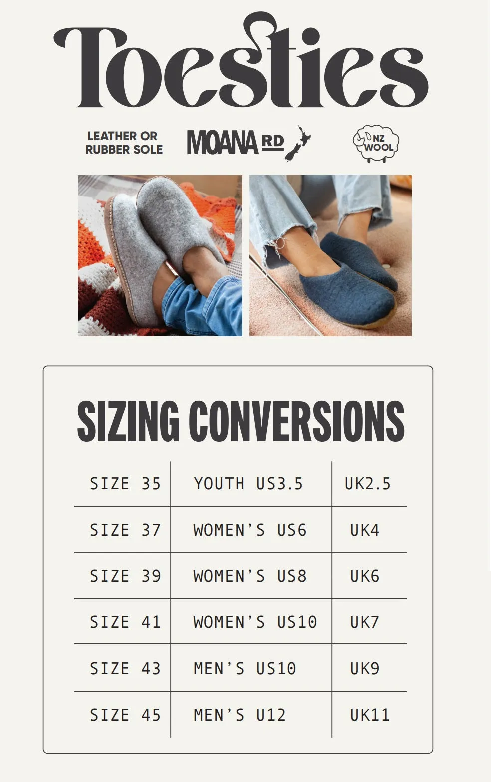 Moana Rd Toesties - Hard Sole