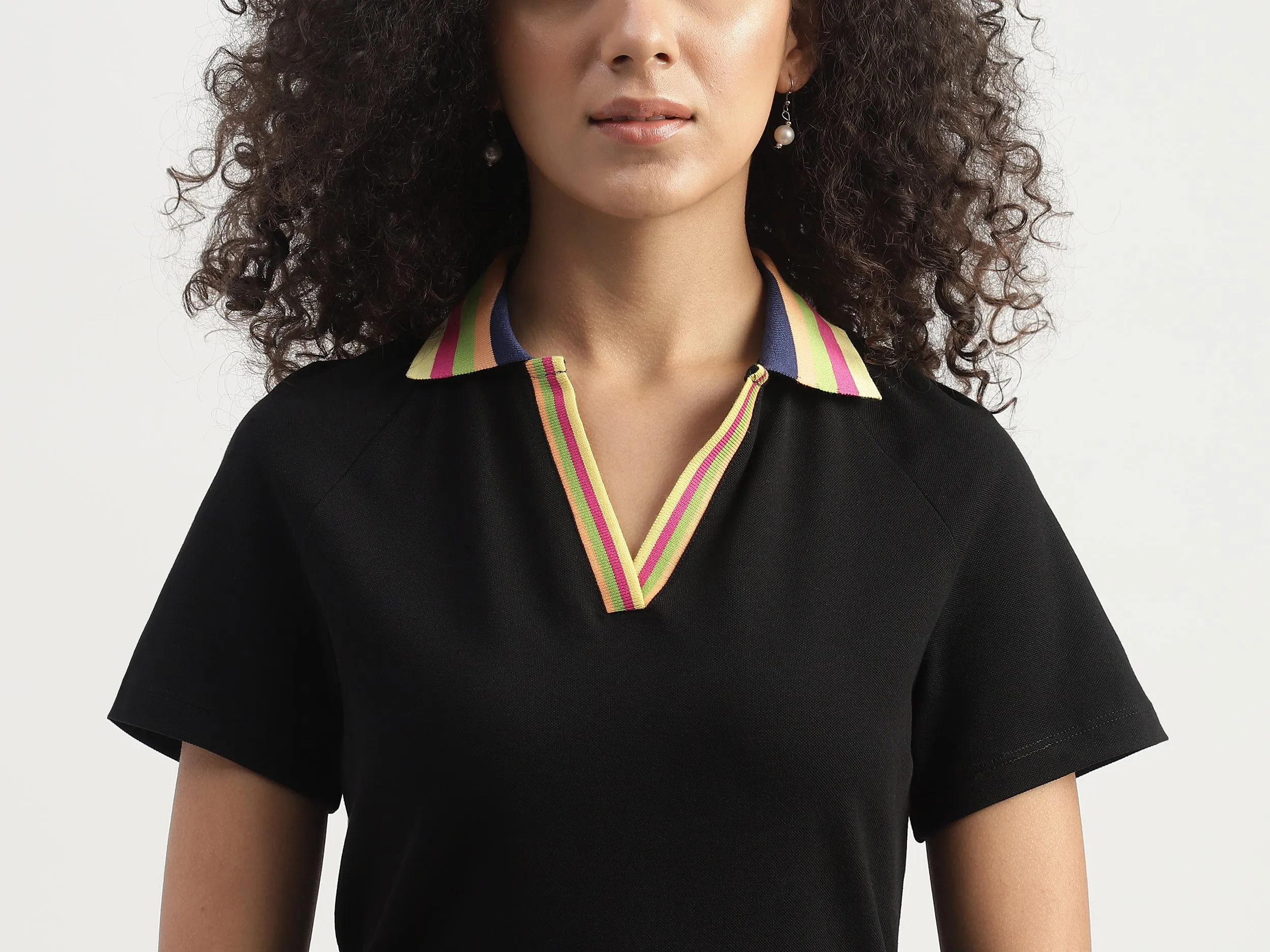 Monotone Slim Fit Polo Shirt Dress