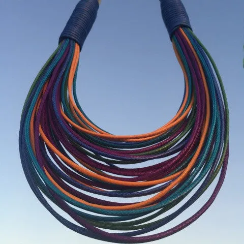 Multi-Colored String Necklace