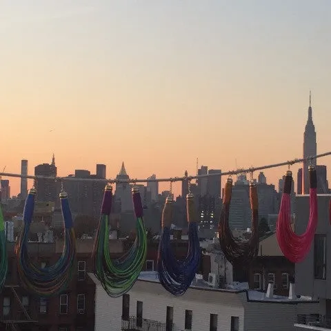 Multi-Colored String Necklace