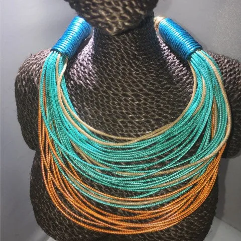 Multi-Colored String Necklace