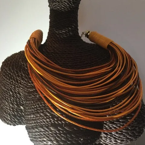 Multi-Colored String Necklace