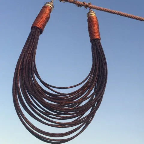 Multi-Colored String Necklace