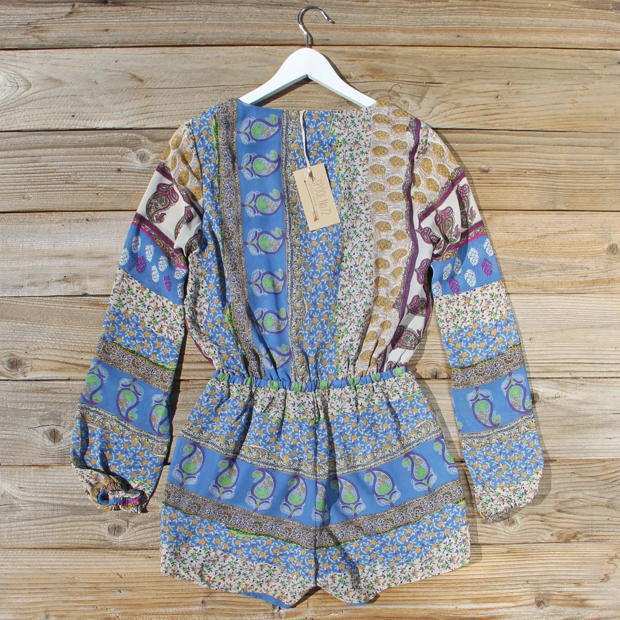 Mykonos Sands Romper in Blue