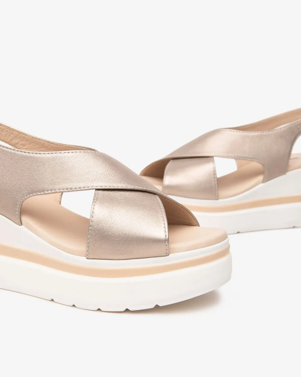 Nerogiardini - E513516D Gold Wedge Sandal