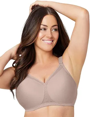 New Glamorise Womens Full Figure Plus Size MagicLift Non-Padded Wirefree T-Shirt Bra in Taupe, Sz 42DD! Retails $60 