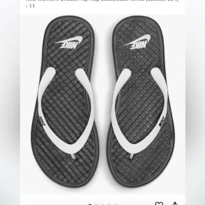 Nike Women's Ondeck Flip Flop Black/Black-White Size 11