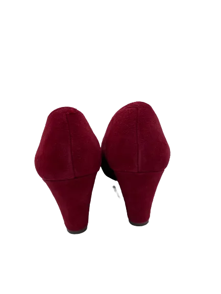 Nine West Red Suede Wedges