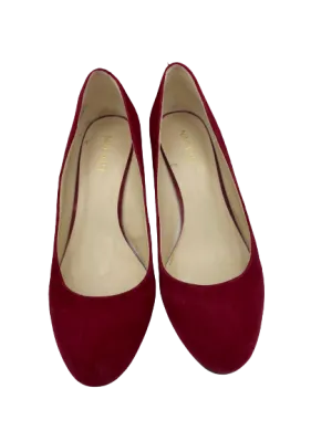 Nine West Red Suede Wedges