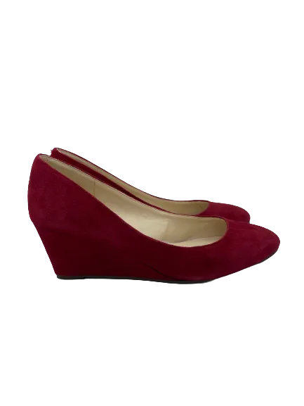 Nine West Red Suede Wedges