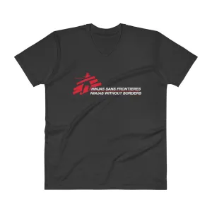 Ninjas without Borders V-Neck T-Shirt