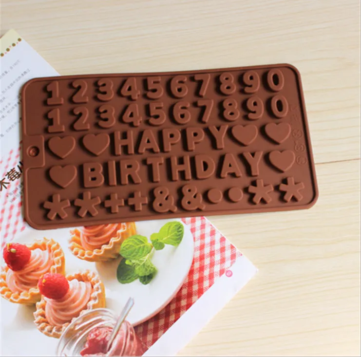 Numbers Silicone Mold Food Grade for Cake Making or Resin Craft L040
