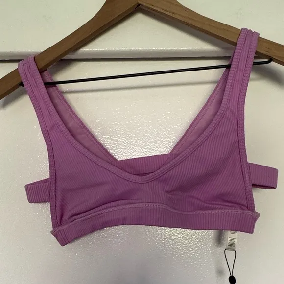 NWT For Love And Lemons Lavender Sports Bra Small