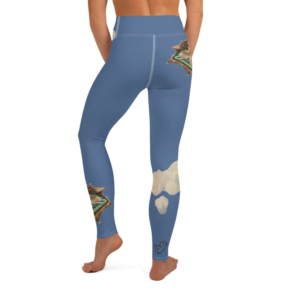 Papillon Blue Yoga Leggings