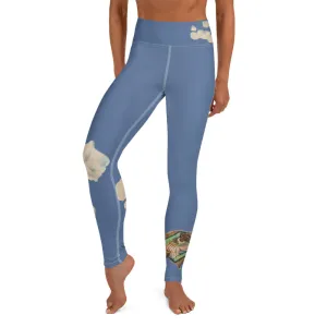 Papillon Blue Yoga Leggings