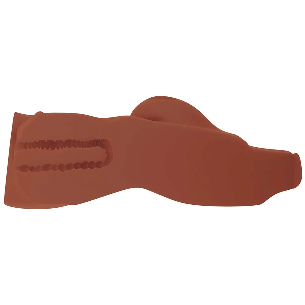 PDX Plus Perfect 10 Torso Dual Entry Masturbator Brown