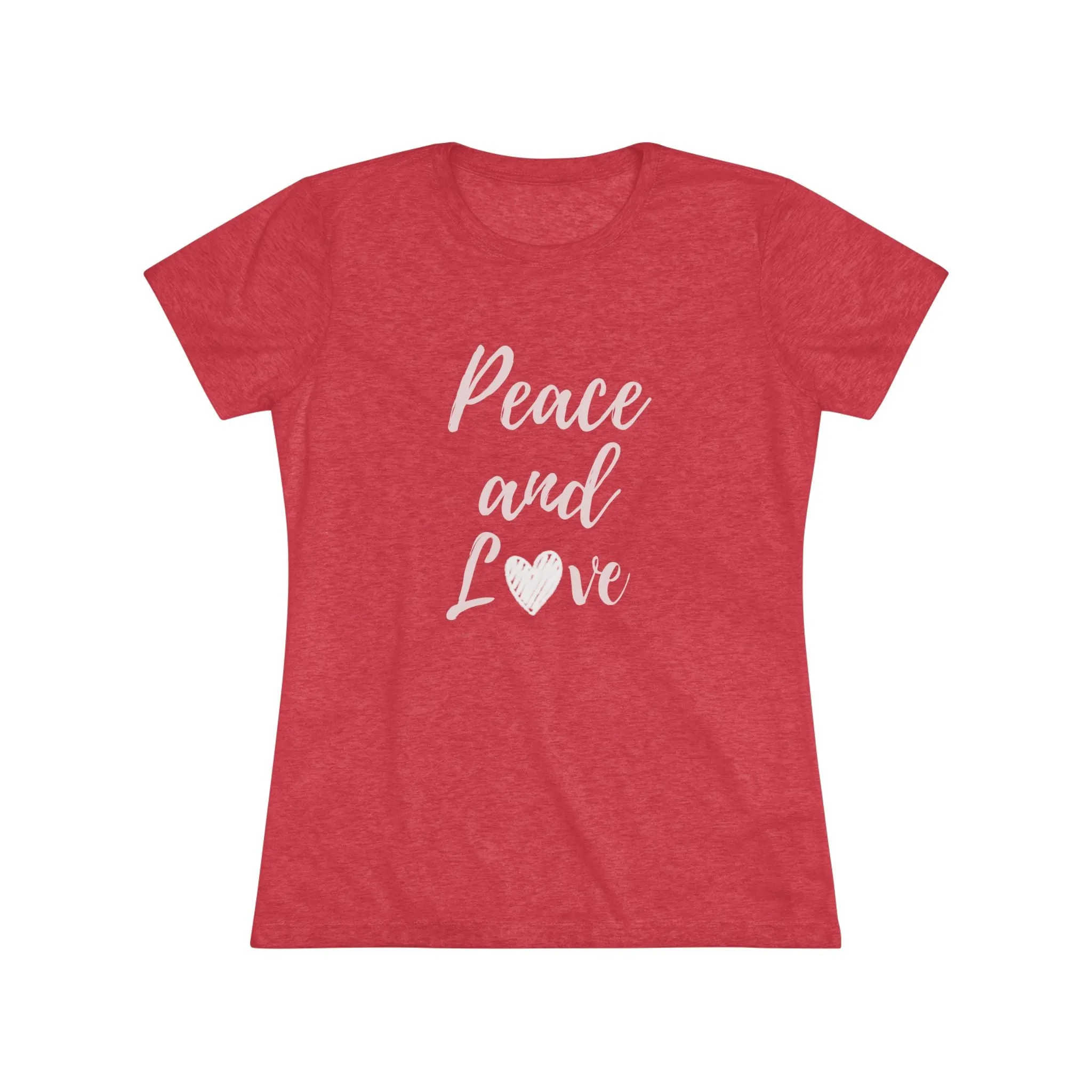 Peace and Love Women's Triblend T-Shirt