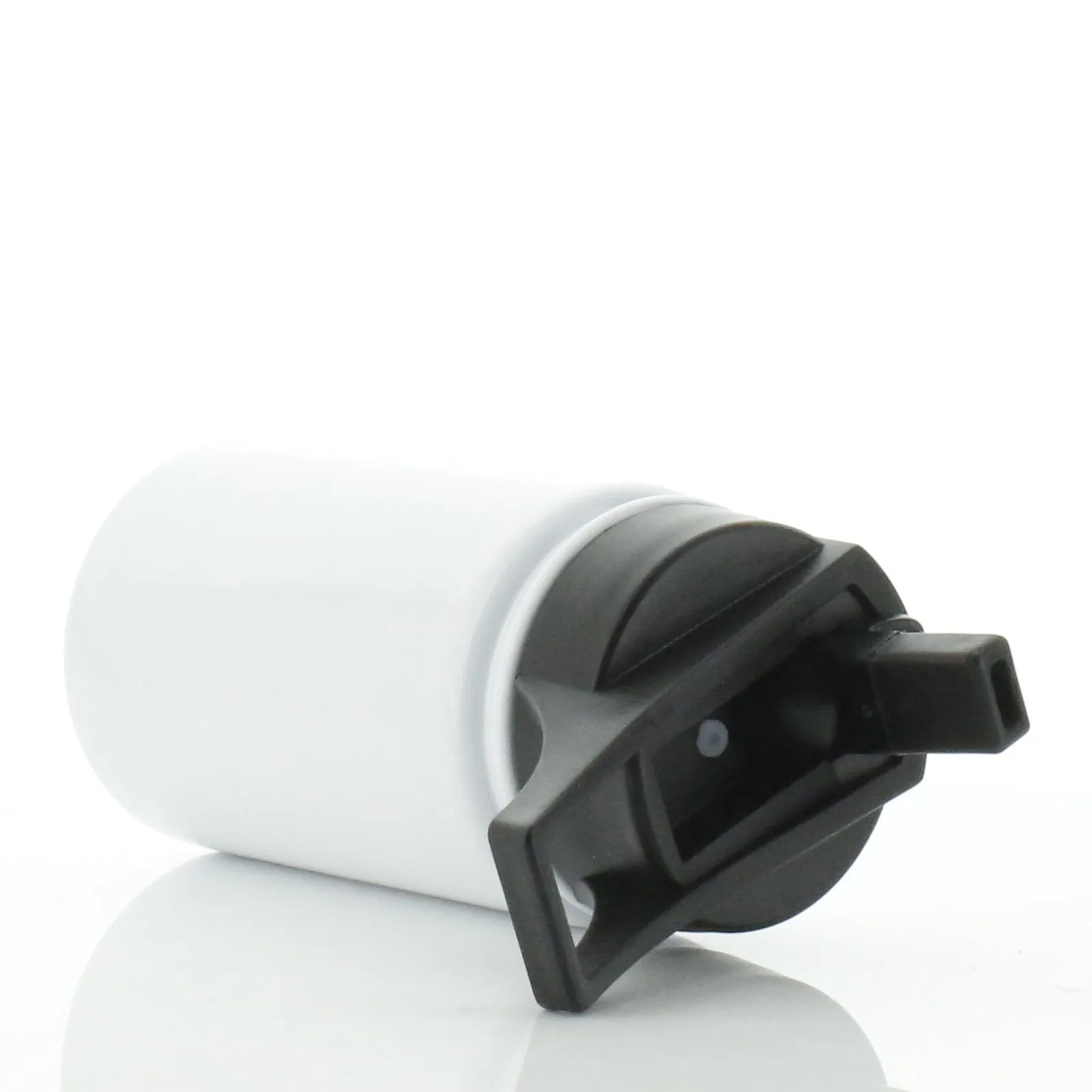 Personalised Orange Stegosaurus and Name White Sports Flask