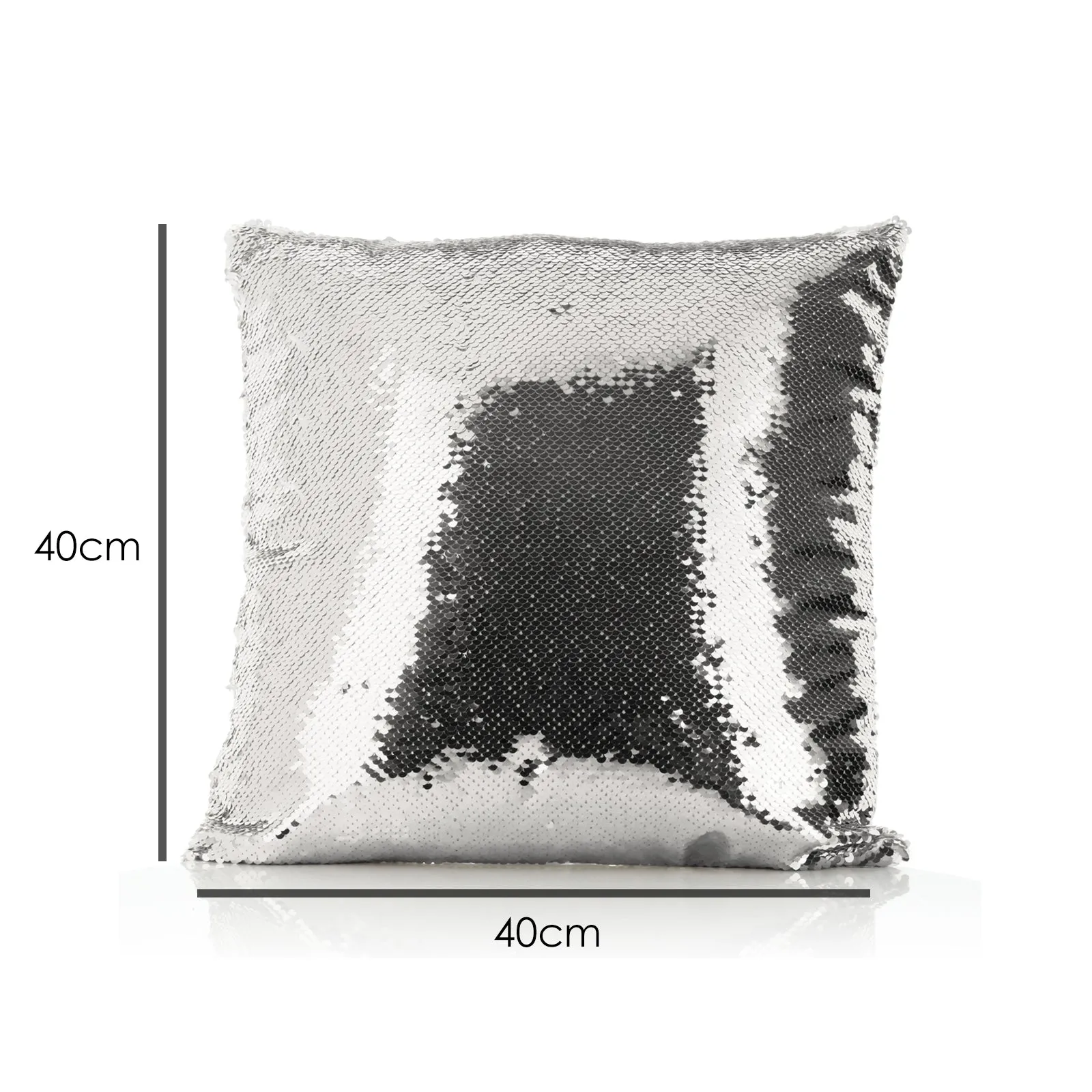 Personalised Sequin Cushion with Welcoming Text and Climbing Mum and Baby Sloths