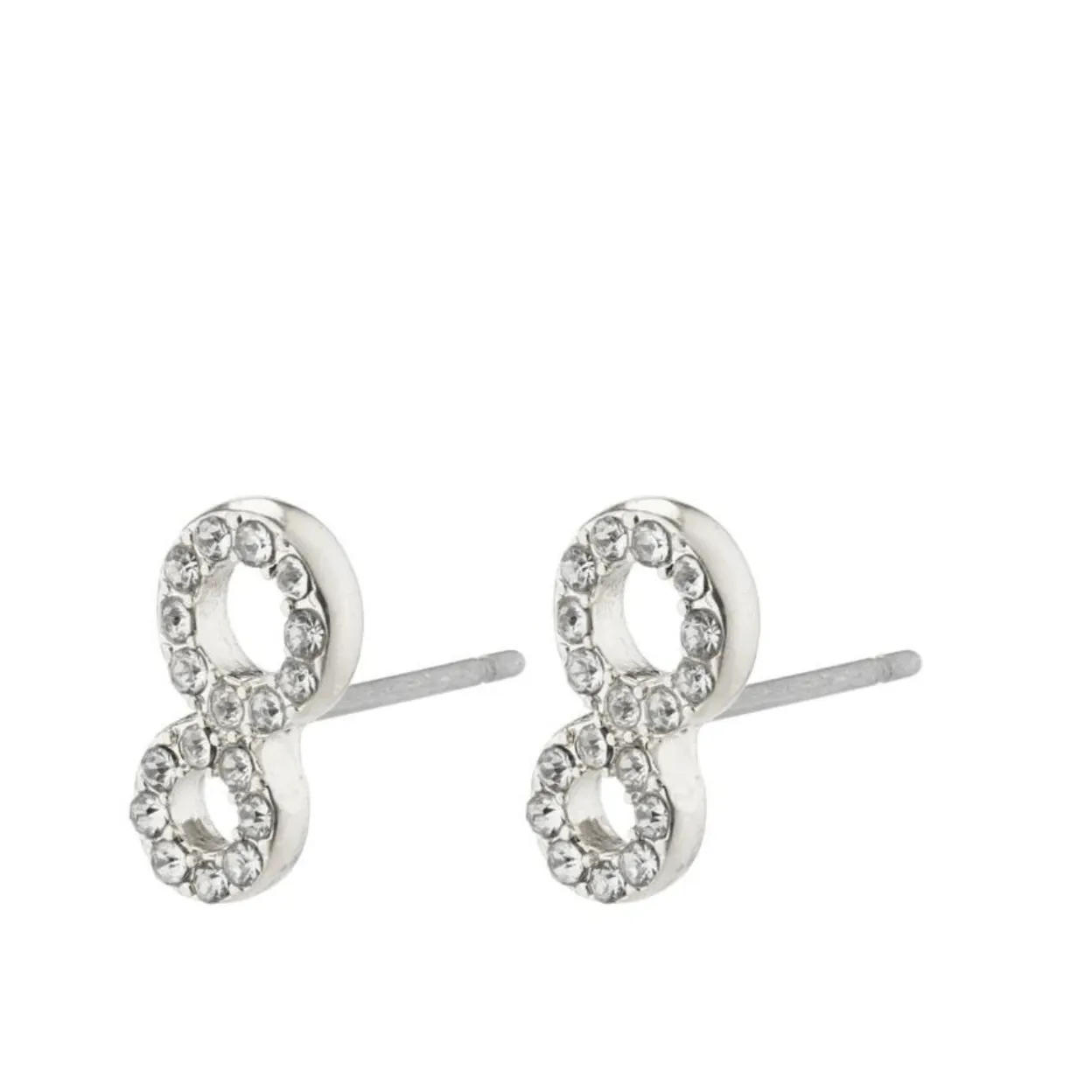 Pilgrim Rogue Silver Circles Earrings