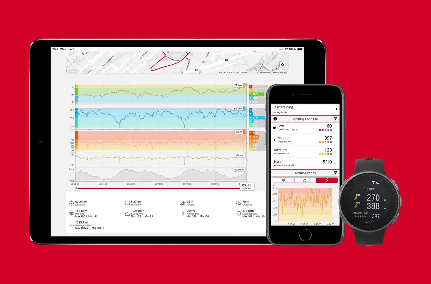 POLAR Vantage V (White with HR Monitor)