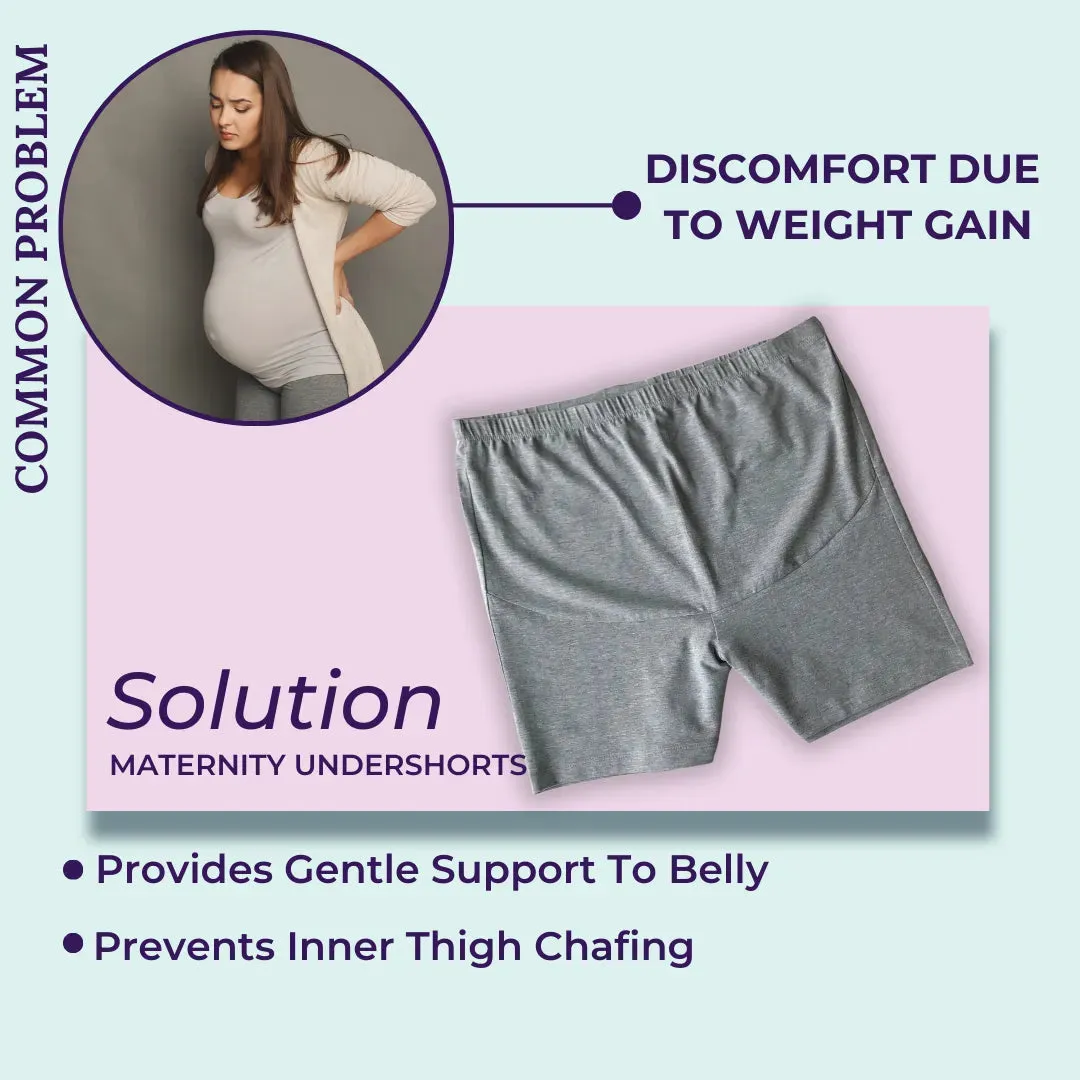 Pregnancy Undershorts | Perfect Length | Skin Friendly | 2-Pack