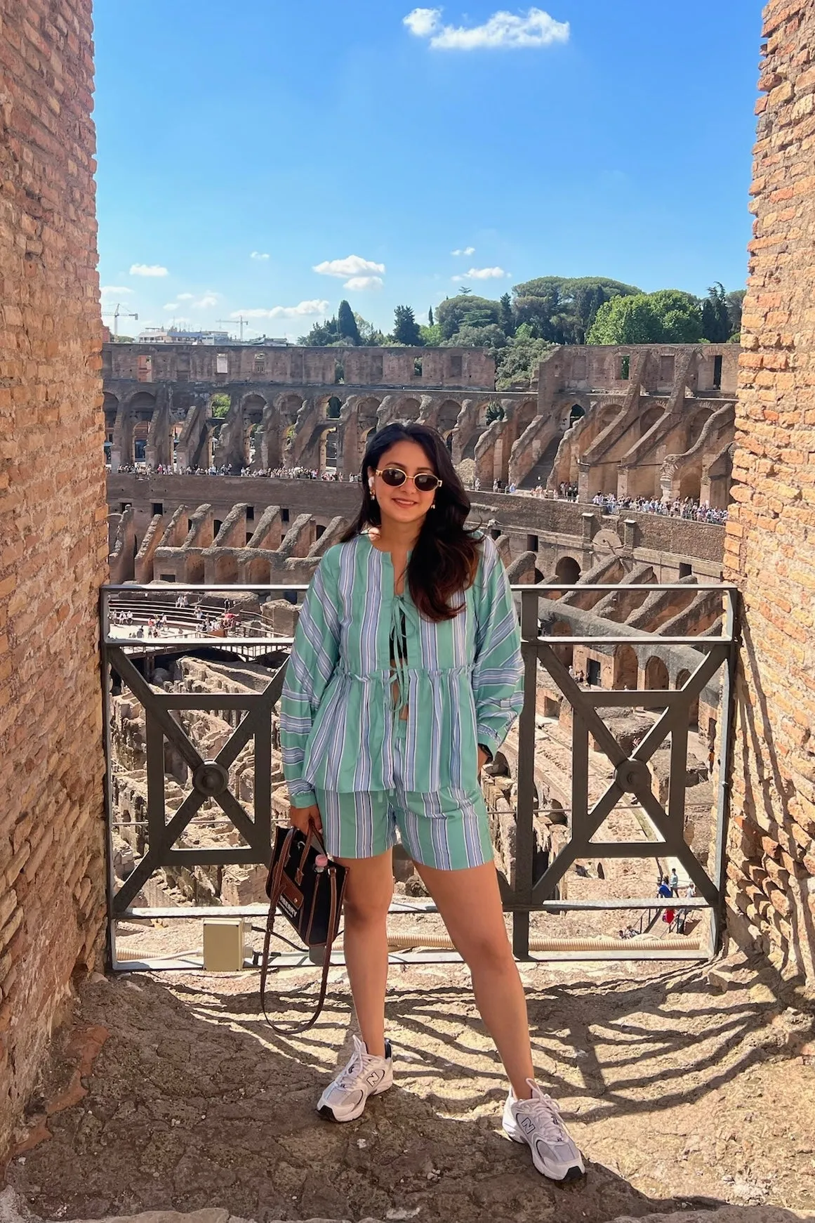 Punanya Virmani in Minty Stripes Coord Set