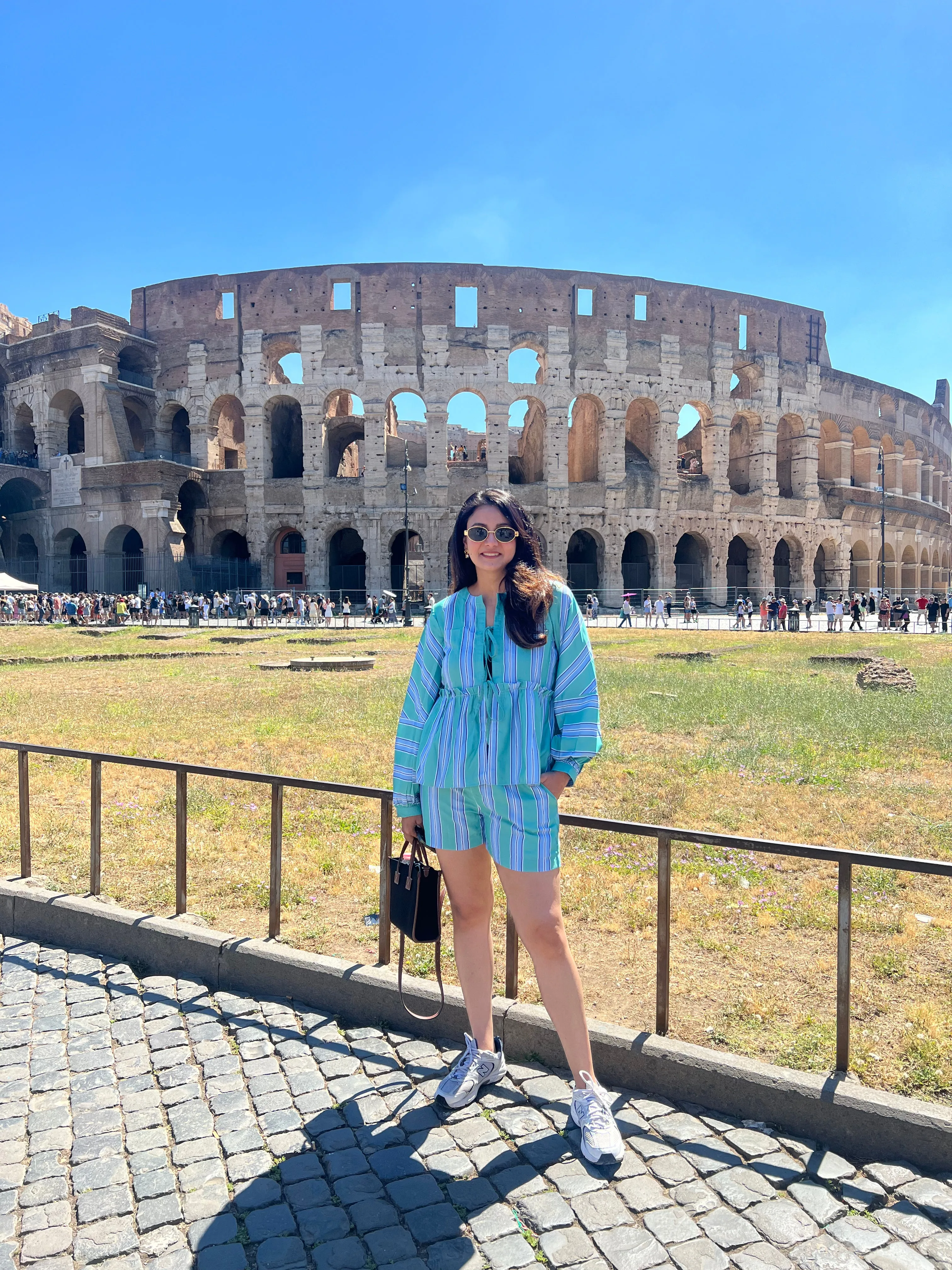 Punanya Virmani in Minty Stripes Coord Set
