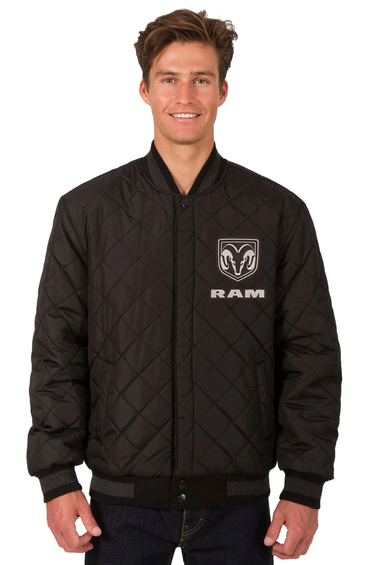 Ram Wool and Leather Reversible Jacket