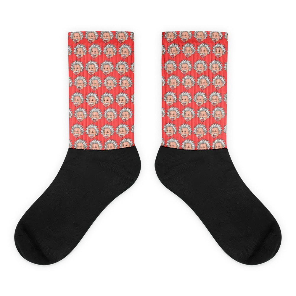 Red Einstein Socks