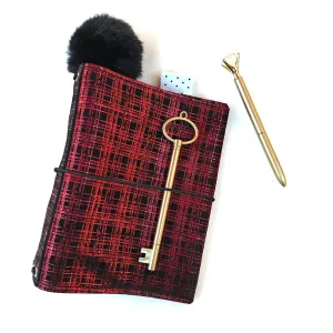 Red Metallic Plaid