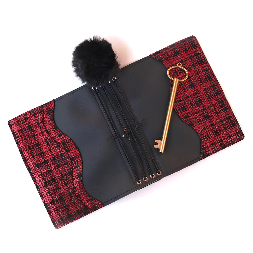 Red Metallic Plaid